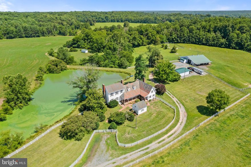 Price Reduced!! Always Faithful farm is waiting for you.  Fantastic farmhouse with original portion dating back to 1734.  Located 10 minutes from Lake Anna! Enjoy the best of both worlds! There are three bedrooms and two and one half baths, eat-in kitchen, formal dining room, parlor, family room, mudroom/laundry, multiple chimneys and three stair cases!  The master bedroom has a new full bath with claw soaking tub and walk in shower, along with additional "dressing" room and plenty of closet space. Fiberlync is available if desired. The property consist of 34+ acres, nice pond out back, stream, newly finished oversized three bay garage, storage/shop/chicken/kennel building, hay storage building and a LARGE 8 stall(with dutch doors)barn, tack/feed room and additional space for storage or whatever you decide, and three paddocks. There is a "kitchen" dependency that is waiting for you to do whatever you would like to make it. And if you have dogs that need to be contained, there is a large part of the yard fenced.  Many improvements have been made --  New master bath, New kitchen with walnut counters, New electric, new hot water heater, new furnace, 5 new mini splits.  The list goes on and on! This property is brimming with unique details and endearing characteristics.  Sellers are motivated and will review reasonable offers. A new roof will be installed. Give me a call to schedule a showing!  today!