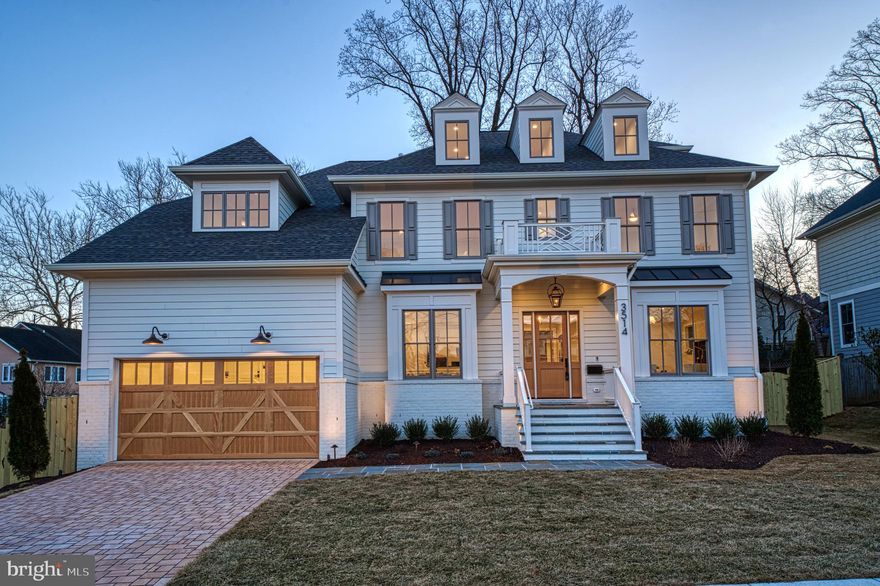 PRICE REDUCED! Welcome to another spectacular custom home by popular builder M-R CUSTOM HOMES with nearly 6,700 finished square feet of living space on a 10,000 square foot lot located on a CUL-DE-SAC in sought-after North Arlington. This home features 7 bedrooms, 7.5 bathrooms on 4 levels, including a main floor bedroom/study with full en suite bathroom. The home chef will love the showcase gourmet kitchen with its 48" Wolf gas range, 48" Sub Zero refrigerator, 30” Wolf microwave, Bosch dishwasher, huge island with 2 ½” quartz countertops, under-sink water filtration system, large walk-in pantry, and custom inset maple cabinetry. The beautiful kitchen is open to the family room with its 42” ventless gas fireplace, coffered ceiling, and with access to the screened porch. A formal dining room with Butler’s pantry, a separate living room/library with French doors, a powder room, and a spacious mudroom with built-in cubbies and bench and designer tile complete the main level. 10’ ceilings on main level. 7” White Oak flooring throughout main and upper levels. Head upstairs to the luxurious primary suite with its his-and-hers large walk-in closets and a spa-like primary bath with double vanity, frameless heavy-glass enclosed shower, freestanding soaking tub, and heated floors. Three secondary bedrooms, all with full en-suite bathrooms, and a laundry room complete the upper level. The 3rd floor loft, with full en-suite bathroom, is ideal for a private office, guest suite, or au pair suite. The spacious basement features an expansive recreation room with Luxury Vinyl Plank (LVP) flooring, a wet bar, a bedroom with large walk-in closet, a full bathroom, an exercise room with rubber flooring, and a finished storage room. 9’ ceilings in upper level and lower levels. Loads of storage on every level. Ceiling mounted speakers in kitchen, dining room, family room, screened porch, primary bedroom and bath, and basement rec room. Ring/Nest doorbell. 3-season screened porch off the main level with its all-weather Trex flooring, skylights, ceiling fan, heaters, grill gas line, and stairs leading to the back yard make this home perfect for entertaining. 2-car garage with epoxy flooring and EV charger. Conveniently located just minutes to Washington Golf and Country Club, and Chain Bridge for easy access to Washington DC. Close to all the amazing shops and restaurants in downtown North Arlington! Schools all within 1 mile. DISCOVERY ELEMENTARY, WILLIAMSBURG MIDDLE SCHOOL, YORKTOWN HS