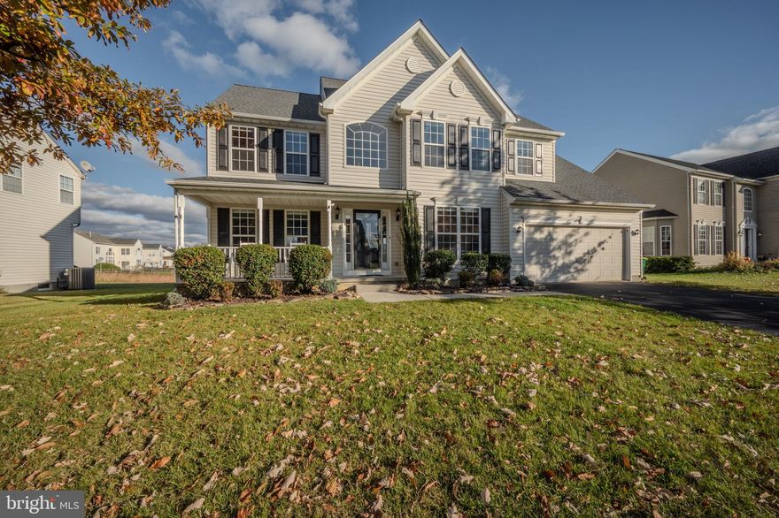 This Santa-approved home now offers a new holiday price! What would make the best present this year - keys to your beautiful new home!!!! This meticulously maintained property boasts pride of ownership both inside & out!  Situated in the prestigious community of The Legends in Middletown, conveniently located moments from shopping, dining and everyday conveniences. This spacious residence offers an unparalleled blend of comfort and scenic beauty, set against a tranquil backdrop that overlooks the golf course.  As you enter the grand entryway greets you with a soaring ceiling and impressive turned staircase that sets a sophisticated tone from the moment you arrive. The flowing floor plan features a striking two-story family room that showcases a gas fireplace for those chilly evenings.  This floor plan creates an inviting atmosphere for both intimate gatherings and elegant entertaining. The spacious kitchen offers abundant cabinet/counter space, center island for additional storage & convenient access to the deck through sliding glass doors—perfect for effortless indoor-outdoor living. The spacious rear fenced yard provides both privacy and space, ideal for entertaining, gardening, or simply relaxing while enjoying serene golf course views.  The primary suite serves as a private sanctuary, complete with a spacious walk-in closet, linen closet and beautifully designed en-suite bath. Three additional generously sized bedrooms & tastefully appointed hall bath complete the upper level, offering comfort and versatility for guests, family or friends.  THE BONUS TO THIS HOME IS THE FINISHED BASEMENT ------ The finished basement features two additional rooms with closets, full bath, counter/cabinet area ideal for entertaining, theater area & large unfinished area for additional storage.