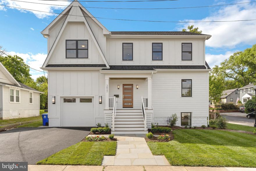 Welcome to your dream home at 3822 16th Street South in Douglas Park! This stunning new build has just been completed and is ready for you to move in. Boasting 5 bedrooms and 5 full baths spread over 3 levels, this home offers ample space and comfort for you and your family.

As you step inside through the two story foyer, you'll be greeted by an open and airy layout, with plenty of natural light flooding in. The open kitchen is a chef's dream, featuring a large island with Calacatta quartz countertops with ample seating and top-of-the-line stainless steel appliances. Whether you're entertaining guests or cooking a family meal, this kitchen is sure to impress.

As you make your way up to the top level, you'll be delighted by the expansive 244 square foot roof deck, which offers stunning views of the surrounding area. This is the perfect spot to relax and unwind after a long day, or to entertain guests on warm summer nights. 

The primary suite is a true oasis, complete with its own separate customized walk-in closets for two. The primary bathroom features designer marble tiled flooring and a luxurious oversized walk-in shower, perfect for unwinding after a long day. Two additional bedrooms with en-suite baths and a large walk-in laundry room finish out the upper level.

The lower level of this home features an additional bedroom and full bath with a large open rec space with above grade windows throughout letting in tons of natural light. 

A 1 car attached garage, beautiful landscaping and a rear patio complete this stunning home.

Located centrally in the Douglas Park neighborhood of South Arlington which features easy walkability to all the shops and dining on the Columbia Pike Corridor and Shirlington. Don't miss out on this opportunity to make this beautiful home yours!