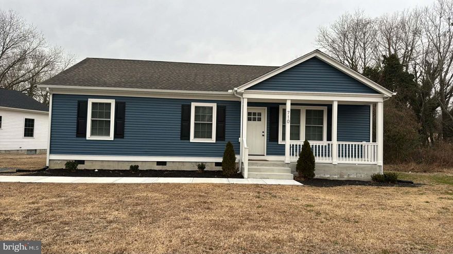 This brand-new ranch-style home features three spacious bedrooms and two full bathrooms, offering modern comfort and convenience all on one level. The open layout is enhanced by recessed lighting throughout, creating a bright and welcoming atmosphere. A sliding glass back door leads to a deck, perfect for outdoor entertaining or relaxing. Thoughtfully designed with quality finishes, this new construction is move-in ready.