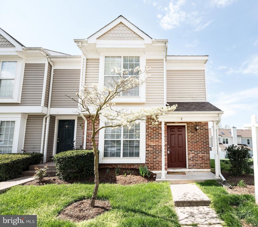 MUST SEE !!! Beautifully renovated 2 level, 2 bedrooms, 1 bath end unit townhome which features a bright and welcoming kitchen with white cabinets, newly finished granite countertops, brand new electric stainless steel stove, new sink and large windows in the front of the kitchen to bring in lots of natural light. The cozy living/family room has a ceiling fan with light, a fireplace and a sliding door leading to the fenced-in rear patio.  This gorgeous home has been completely remodeled and freshly painted throughout. Brand new HVAC .