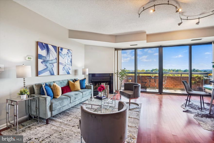 Penthouse Floor with amazing views! The Renaissance is centrally located in Falls Church, close to Tysons Corner and the city of Falls Church. This 2BR/2BA condo has been freshly painted and has new carpet in the bedrooms. Enjoy the morning sun with a view of the treetops from the balcony, which is large enough for a table and chairs. The kitchen has stainless steel appliances, granite countertops, and under-cabinet lighting.  The primary bedroom has an updated walk-in shower,  and walk-in closet.  The second bedroom has a bathroom across the hall where one can enjoy a bath.  In unit washer/dryer and storage closet on the balcony. The building has many amenities including a large year-round pool and tennis courts (bubbles cover them in the winter months, picnic and BBQ grills, a newly remodeled residence lounge with kitchen-bar, gated 24/7 camera-monitored security, 24-hour front lobby concierge, secure package delivery with notification, business center, conference room, on-site property management, dry cleaners, ATM, bicycle, plenty of parking or residence and guests.
Apply via RentSpree Link: https://apply.link/n2W0ot0