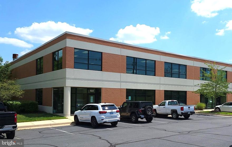 Size: 5,938 sf. 2,752 sf of office & 3,186 sf of warehouse. End unit with two sides of glass. Loading: Two (2) 10’x12’ drive-in doors. Warehouse clear height 22’. Power: 200 AMP/3 Phase. Signage Opportunity. Unit fronts Rt 606 (Old Ox Rd). Zoning: Loudoun County PD-GI, no auto repair. Leased until February 2024.