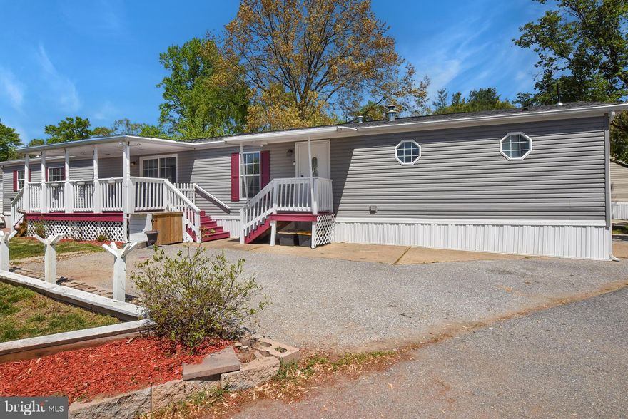Back on the Market! Buyer Financing Fell Thru! Price Reduced! 

Seller Request buyer preapproval prior to view property. Also buyer must be approved by community as well.  

Run!!! Don't Walk!!! This one wont last long. Recently Updated 3 Bed 2 Full Bath Mobile Home waiting for its next owner. Large Spacious Kitchen with  Stainless Steel Appliances, Gas Stove, Black Cabinets with LVP Flooring and dining room Table Space that walks out to a beautiful covered porch. Large Living Room with LVP Flooring perfect for entertaining. Master Bedroom Has a Walk In Closet with On Suite Master Bath that includes a Walk in Shower with Bench Seat and a Separate  Sunken Soaking Tub. 2 Spacious Bedrooms with Closets. The Second Full bath has a Tiled Shower Updated Vanity. One Large Covered Porch, Separate Entry Porch, Two Car Parking Pad, Hardscaped Yard with Brick Pavers the Leads to two Large Sheds.  Short Commute to DC, Annapolis, Virginia, Andrews Air Force Base and Baltimore. Too Much to List.