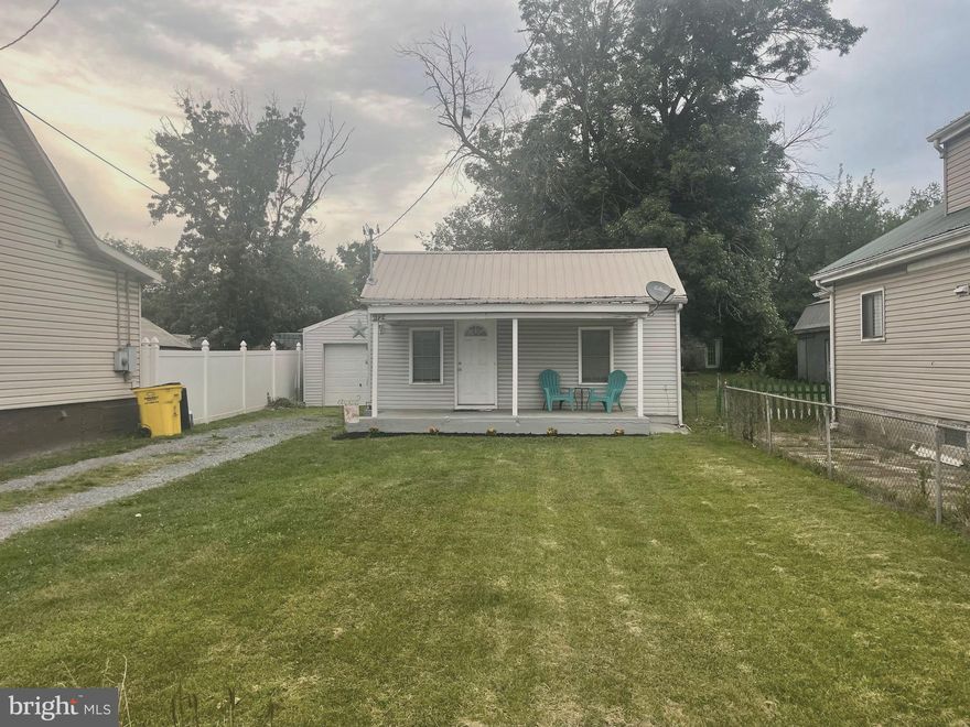 This Single Family Home is perfect for just starting out or downsizing.  It has a wonderful fenced-In Backyard level.   The Covered Front Porch is perfect for sitting outside and enjoying your coffee, tea, entertaining all year long.   The home was renovated in 2017.   Has a great fenced in backyard with some privacy surrounded by trees.    The home is currently being freshly painted .  Carpets will be cleaned prior to closing.  This 2 Bedroom 1 bath Rancher is BEING SOLD AS IS.   One Car Detached Garage has a workshop area in the rear.    The Driveway will easily allow parking for atleast 6 cars for your guest.   It's A Great Commuter Location nearby shopping, restaurants and more.  Owner Occupied and 2 hr notice required.