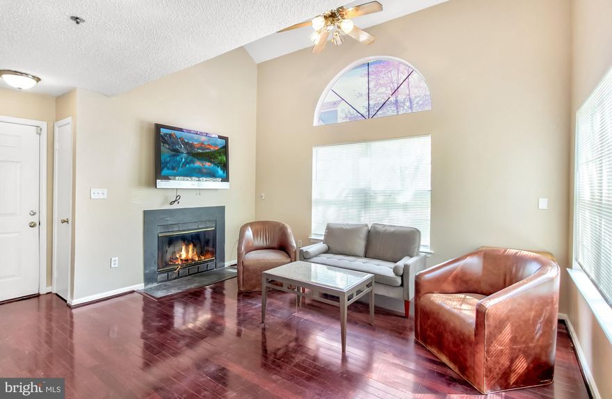 Excellent opportunity to lease this well maintained, recently renovated, roommate-style, 2 bedroom, 2 bath condo in sought after Laurel Lakes community!  This ground level unit features vaulted ceilings and Palladian window to allow natural brightness, wood burning fireplace, hardwood floors, living room with separate dining area, generous size bedrooms with spacious closets and 2 full baths, in unit washer and dryer, private storage and more all in quiet, convenient, pedestrian/commuter friendly neighborhood.  Property may convey furnished or unfurnished.  Tenants responsible for electric, water, cable.  Pets on case by case basis.  Use RentSpree application link to apply.