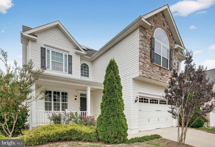 HOA DUES PAID UNTIL THE END OF THE YEAR!!! Welcome to 447 Dark Star Way, a beautifully refreshed 4-bedroom, 2.5-bath home located in the sought-after Prince Frederick Crossing community. With a 2-car garage, inviting front porch, spacious deck, and patio, this home offers both curb appeal and functional outdoor living.

Inside, you’ll find fresh paint and brand-new carpet throughout, creating a bright and move-in ready feel. The main level features a comfortable flow with ample living and dining space, while upstairs, generously sized bedrooms include a relaxing primary suite.

The basement already has framing in place, giving the next owner the perfect opportunity to finish it to suit their needs—whether it’s a rec room, home gym, or additional living space.

Set on one of the largest yards in the community, this property offers plenty of room for play, entertaining, and enjoying the outdoors.

Ideally located near local shops, dining, and commuter routes, this home combines comfort, convenience, and future potential. Don’t miss your chance to make it yours!

Front Foot Fee Paid for the year. Electric bill is $10.07 a month with the solar panels. The monthly solar panel bill is $60/ monthly.