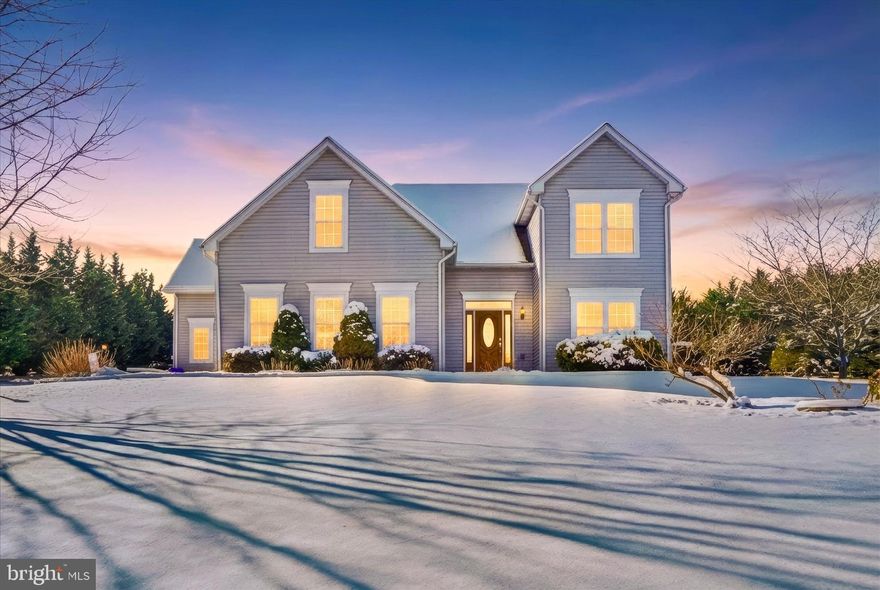 What a fabulous find! You will see one-floor living capabilities in this spacious 3,000 square foot home on over 2 beautiful tree-lined and usable acres! Upon front door entry, you will encounter a grand entrance with a 2-story foyer, family room, and a view of the fireplace and beautiful natural light beaming through the wall of windows. With its open floor plan, just off the family room you have sightline to the eat-in kitchen for an easy flow and togetherness. Casual dining and good conversation is easy, and if you prefer a more formal dining experience for the holidays, perhaps, you can also choose to dine in the formal dining off the kitchen in the front of the house. Down the hallway, the primary suite houses an en-suite bathroom with a soaking tub, separate shower, and large walk-in closet. The laundry room is on the main floor as well as the garage entrance, making main floor living possible. Upstairs four large bedrooms and a full hall bath make a growing family or overnight guests quite comfortable! The full basement is unfinished, making it a clean slate for you to make it your own if you choose or to use for plenty of storage, or both! A brand new furnace was installed on 12/19! The private backyard has farmland behind it where you may see an occasional cow or maybe some deer. Leyland Cypress trees along both sides offer a beautiful screening and privacy all year round. Even the driveway is lined with maple trees for lovely curb appeal upon arrival to the property. This home has endless possibilities to make it your own to enjoy for years to come!