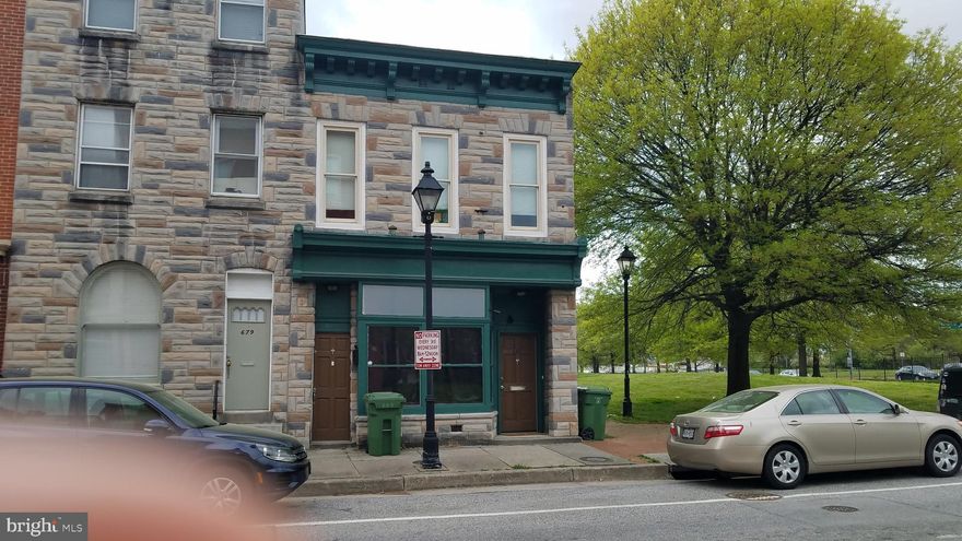 Downtown home set up as a 2 unit or as In-Law suit with separate entrance. Currently both units occupied with total $2,500 per month income. Each unit is 2 bedroom 1 bath. Walk to Raven's and Oriole's Stadiums! Once in a life time opportunity. New roof - 2018, New windows - 2017, New HVACs - 2013, New Hot  Water - 2013, New Smoke Alarms - 2018 - Ridgely's Delight Historic Neighborhood.