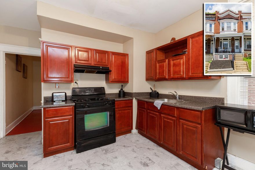 $15K REDUCTION - UNIQUE OPPORTUNITY TO OWN THIS TURN KEY PORCH FRONT ROWHOME THAT'S CURRENTLY SET UP AS A ROOMING HOUSE!  The main level has a shared kitchen along with 2 bedrooms.  The upper level has 3 additional bedrooms and 1 full bath.  The basement is unfinished but is perfect for storage or could be finished to add more living space.  Perfect opportunity for the savvy investor looking to add to their rental portfolio!  ***MONTHLY RENTS TOTAL $2,755/MO. MAKING THIS A NO BRAINER***