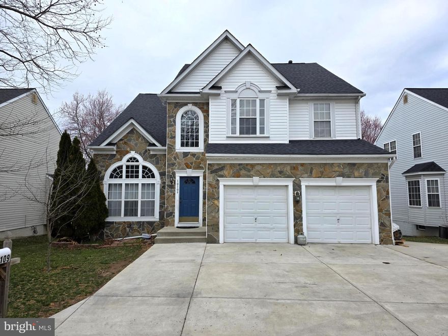 Spectacular! Beautiful stone-front single-family home in North Laurel. This home features 6 bedrooms, 3 full bathrooms, and 1 half bathroom, with over 4,000 finished sqft. The main level boasts vaulted ceilings at first glance, gleaming hardwood floors, brand new carpeting and fresh paint. The kitchen features a large entertainer’s island, granite countertops, stainless appliances, and a breakfast room with deck access. A stacked stone fireplace creates the focal point of the off-kitchen family room. New carpet continues throughout the upper level that includes a spacious primary bedroom suite under an impressive vaulted ceiling and includes two walk-in closets, and a luxury bath with a soaking tub, separate shower and a dual vanity. Three additional bedrooms and a full bath complete this level. The spacious finished basement is ready for your recreation or entertainment, provides a third living room along with a 2nd kitchen, two spacious bedrooms with closets and a full bath, a walk-out leading you to the backyard and driveway. The two-car garage has ample space with pre-installed overhead racks for more storage, walk out to an extended driveway giving you ample parking. Roof replaced in 2019, water heater 2021, Carpet and freshly painted 2025. Mins to get on highway I-95, Route 1, close to Columbia Town center, Laurel Town center and Maple Lawn shops and restaurants.