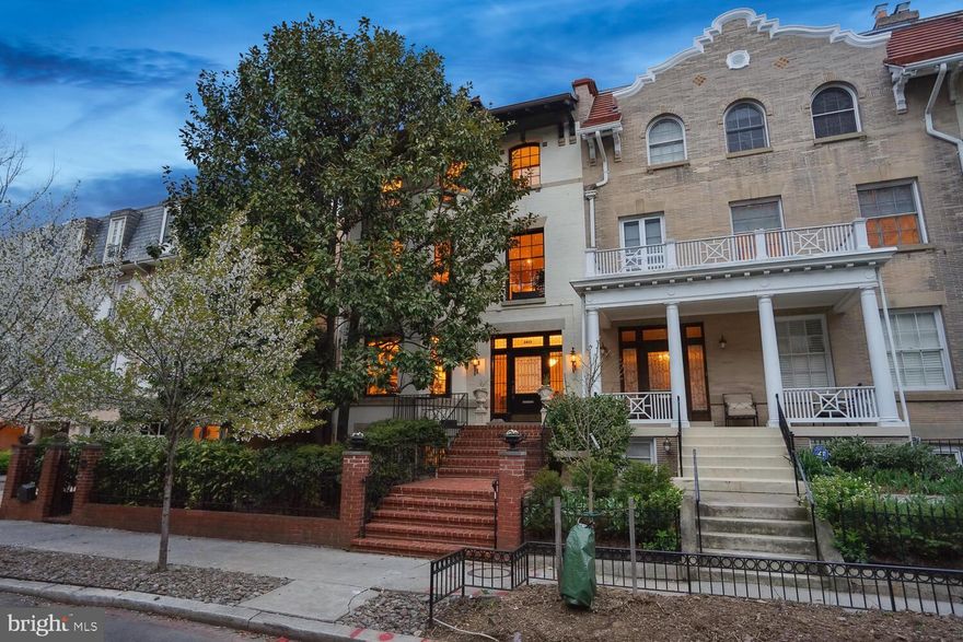 WOODLEY PARK - JUST LISTED!  ONCE IN A LIFETIME OPPORTUNITY!! Exceptional offering of one of Woodley Park’s grandest and historically significant homes.  Built in 1912 by the Kennedy Brothers from the design of architect A.H. Sonnemann, this absolutely glorious semi-detached home has been meticulously maintained and thoughtfully updated through the years with careful attention to its original architectural and artistic details.  Its 30 foot width and nearly 5,900 sq ft of interior space provide for expansive light-filled rooms with over-sized windows, original millwork, moldings and doors, beautiful burnished hardwood floors, soaring 10’+ ceilings, 4 wood-burning fireplaces with original mantles and marble hearths/ surrounds and ELEVATOR!  PLEASE NOTE;  ESTIMATED SIZE OF ALL 4 LEVELS IS 5,900 SQ FT (NOT 6,724 SQ FT)

This gracious home offers a sunny Front Porch, spectacular Entry Foyer, formal Living Room, banquet-size Dining Room, chef’s Kitchen and Breakfast Room, elegant Primary Suite, serene Library, 4 additional Bedrooms, 3.5 additional Baths, and 2 breathtaking Verandas providing tree-top views of Rock Creek Park. Complemented by a lower-level Apartment Suite, attached Garage, additional Parking, lush Gardens and secluded Terraces and an elevator servicing the main house.

Located in the heart of Woodley Park’s Historic District on a quiet, one-way, tree-lined street, this exceptional home gives you city living at its best – close to fine schools (Oyster Bilingual, Aidan Montessori, Maret, St. Albans, Washington International School, among others), convenient shops and restaurants of every sort, bike and hiking trails, the National Zoo and, of course, Metro!

2621 resonates with elegance and quality - a combination of luxury and tradition that will steal your heart. So come, feast your eyes, and make this very special home yours!

PLEASE NOTE;  ESTIMATED SIZE OF ALL 4 LEVELS IS 5,900 SQ FT (NOT 6,724 SQ FT)