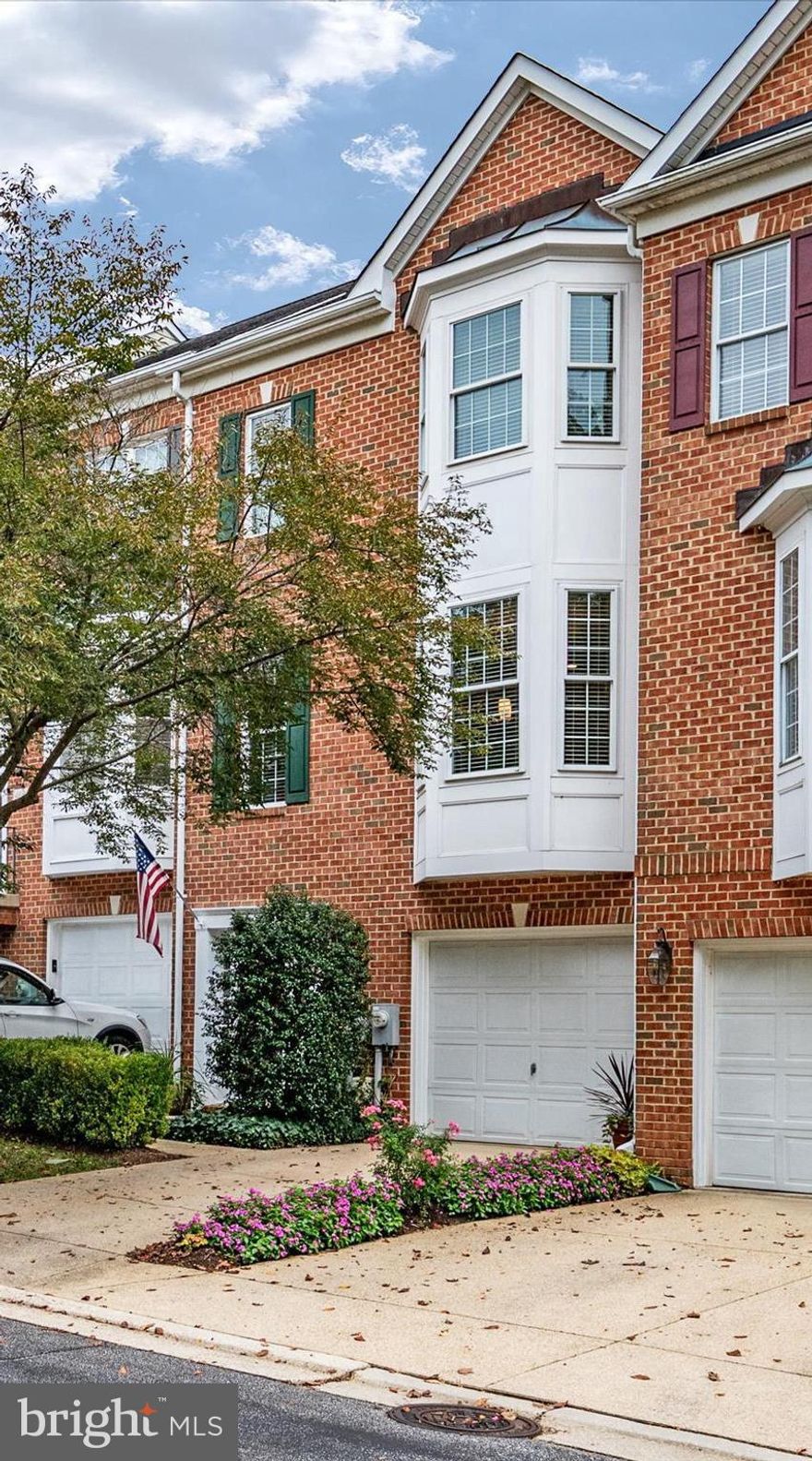 This three level townhome with views of golf course, offers a flexible floor plan and bonus 11x10 bump out room on rear on all three levels, Main level with hardwood floors has open kitchen with white cabinetry, granite countertops, tiled backsplash, stainless steel appliances and pantry,  Living room with gas fireplace adjoins bonus room that can be office/playroom/breakfast room or another sitting room,  Expansive front room can be dining room or another gathering room,  TWO Lovely rear decks including upper deck that is accessed from bonus room offering space to dine, or simply relax, Primary bedroom  boasting recently installed luxury vinyl flooring & cathedral ceiling with TWO walk in closets and luxury bath ensuite with soaking tub & shower stall, Two additional well-sized bedrooms also with luxury vinyl flooring & vaulted ceilings on upper level,  remodeled hall bath with tiled tub/shower and upgraded vanity, Laundry conveniently  located on upper bedroom/upper level! , Lower level with 4th Bedroom, rec room with second fireplace and full bath,   One car garage, Walk out to lower level deck.   Conveniently located to desired services & amenities