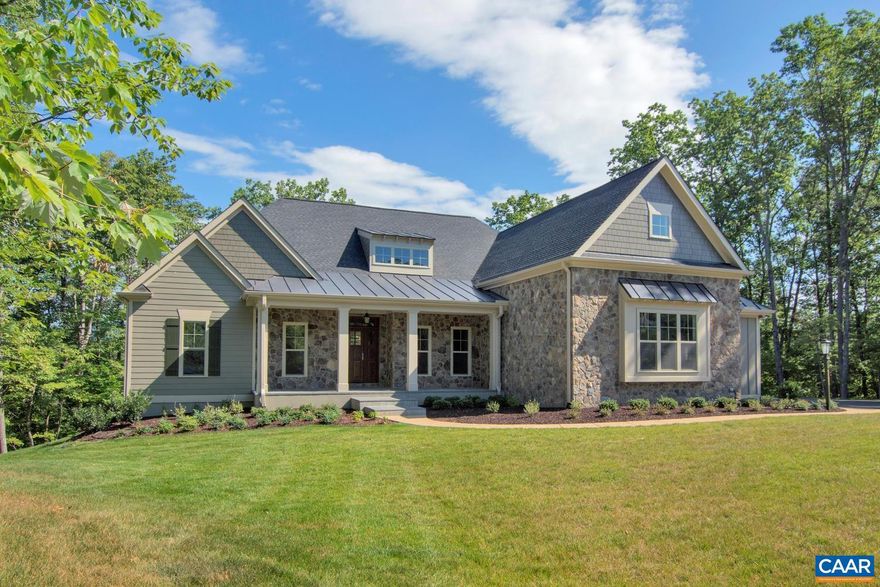 NEW CONSTRUCTION ON GLENMORE ESTATE PARCEL. Unmatched opportunity for a spectacular, secluded homesite in the convenient location of Glenmore. See photos for homesite location, accessed by a private driveway. Finished basement Rec Room, Bedroom and Full Bath Included. This striking home features local, natural stone and a custom mahogany entrance door. This 'Newport' plan offers an open floor plan with a stunning Great Room that boasts a cathedral ceiling and tons of windows to maximize natural light. Quality built 2x6 exterior walls, custom mahogany front door, R-19 insulation, and Trex Deck. Kitchen includes painted maple cabinetry (white, gray, etc. shaker style), granite countertops (also in owner's suite), and much more. Photos are of previously built model home. New Construction with no construction loan needed-- with deposit Builder will fund the build so that purchaser may obtain the same type of loan as if they bought a resale.  Builder also offers a streamlined process to make planning your move easy with a known move in date upfront.,Granite Counter,Maple Cabinets,Wood Cabinets,Fireplace in Basement,Fireplace in Family Room,Fireplace in Great Room