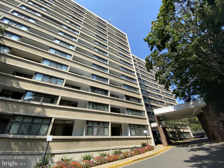 Beautiful  quiet corner unit with two bed and two full bathrooms in terrific City of Alexandria location! New kitchen cabinets, granite counter tops and soft closers. Open living area. Primary bedroom with en-suite bathroom. Stunning walk-in-closet. Covered balcony and wooded view. Washer and dryer in the unit. Reserved parking spot Condo fee includes heating, cooling, water, sewer and trash, you pay only electricity for your plug-ins.  Amenities: Parking, gym, pool, jacuzzi, tennis, basketball, sauna, party room, BBQ area, 24hours front desk, dog run, bike storage, this building has it all. Grocery stores and restaurants in close proximity,  commuter bus leaves right next to the building and takes you to Van Dorn Metro Station that is just over a mile away from the building.