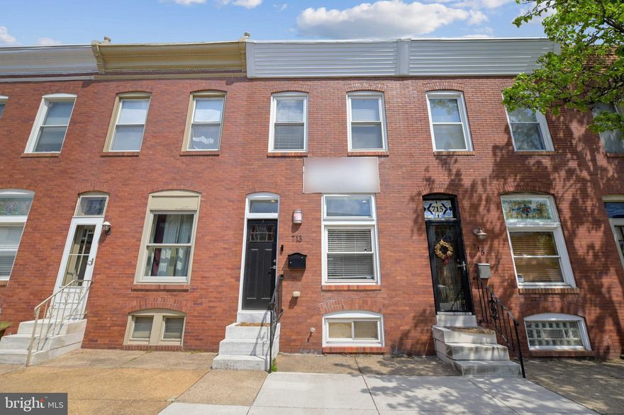 Welcome home to this well-kept, meticulously finished row home in Brewer’s Hill, perfectly located on a quiet block. Walk into the living room, with hardwood floors, exposed brick running the length of the first floor, crown molding, recess lighting and much more! Work your way through the designated dining area to the upgraded gourmet kitchen equipped with granite counters, stainless steel appliances, island with seating and a deck off the back. Upstairs you have 2 bedrooms with tons of closet space, 1 full bathroom, and a deck off the rear bedroom. Plenty of options for the 2 levels of outdoor space. Downstairs, there is a third bedroom, an additional full bathroom, laundry room, space for storage and a walkout to the 2-car parking pad, giving the basement their own entrance to the home. Between the parking pad, street parking, and lot out back you won’t have any issues with parking here! Schedule a private tour today!