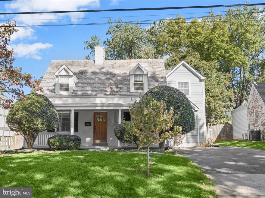 This expanded Williamsburg-style colonial beautifully blends classic charm with thoughtful updates. A light-filled two-story addition creates an impressive primary suite featuring vaulted ceilings, dual closets, and a spa-inspired bath with double vanity and oversized shower. The main level addition includes a mudroom, laundry, and a tucked-away office or guest room—perfect for today’s flexible lifestyle. The updated kitchen opens to a spacious family room with access to a large deck for entertaining and a private fenced backyard with a storage shed. A fully finished basement with a modern full bath provides even more living space. Located just one mile from downtown Bethesda and minutes from two Metro stations, this home offers comfort, convenience, and timeless appeal.
