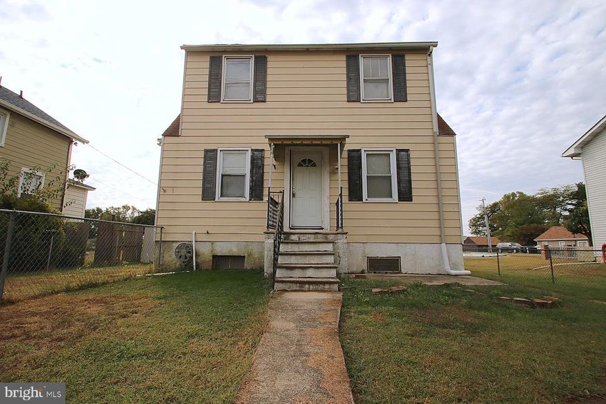Edgemere / Sparrows Point. Bring your ideas and make this your dream home.  With a little work, this house could be amazing.  It is in a water oriented community and is in walking distance to the water and local marinas.  This home has 4 spacious bedrooms with one being on the main floor and 3 on the upper level.  There is a second structure on the property that was once a garage and was turned in to 1-2 bedroom house with it's own address on Iroquois.  This structure has been gutted and is just waiting to be put back together.  Buyer will have to verify a second home/in law suite is allowed by zoning.  Both houses need work but it is a great way to get in to the 21219 zip code at a reasonable price. Cash or 203K Only