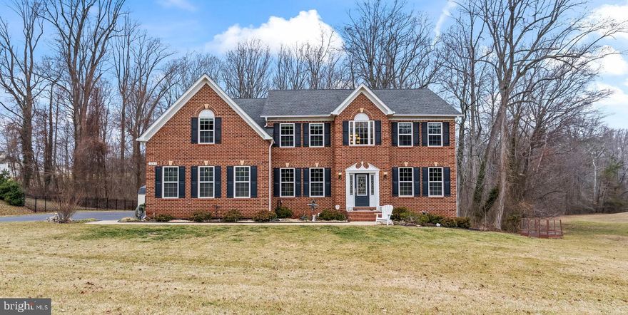 COMING SOON to the sought after Farms at Hunting Creek! Don't miss this stately brick front colonial, Quality Built Homes, WILLOW model! This floor plan offers great function and flexibility, and 2 staircases for some extra flair! The home boasts a soaring foyer, and 2 story family room letting the sunlight pour in through all of the windows!  The "grand" kitchen is a chefs paradise, with rich maple cabinetry, light colored granite counter tops, a huge island with seating for 3, double wall ovens, GAS cooktop, and an extra stand alone freezer that conveys.  Dine in your eat in kitchen, or separate dining room for more formal gatherings.  The main level also has a living room, which could be used as an office, and an office that could be used as a main level 6th BEDROOM, and full bath-flexibility! The entire main level is covered in rich hardwoods. Follow either staircase upstairs to 3 generously sized bedrooms, and an expansive primary suite.  Primary suite offers a sitting area, bathroom with oversized tub, separate vanities, a tiled walk in shower, and a walk in closet spans the length of the 2 car garage. Did I also mention the laundry room is on the upper level-no more lugging laundry upstairs.  Spread out in your fully finished basement, with 5th bedroom, full bath, and a massive blank canvas recreation space. There is wiring in the ceiling to create a theater room, bring your pool table, gym equipment, craft table, anything that suits you!  There is also a sizable storage area, since every home needs that.  Garage enthusiasts-the floor has been recently finished in EPOXY by Renuity. The yard has underground irrigation for keeping your grass lush. The back looks onto woods where you can sip coffee on your deck. There is also a large shed to keep all your toys. In the Farms at Hunting Creek, you will feel a true sense of community.  Enjoy sidewalks & tree lined streets, a playground with a gazebo, a lake that you can fish in, basketball courts, and a soccer field. Zoned for AWARD winning Plum Point Middle & Huntingtown High School, close to Prince Frederick for shopping, and an easy commute north or south on Rt 4. Do not miss this one!