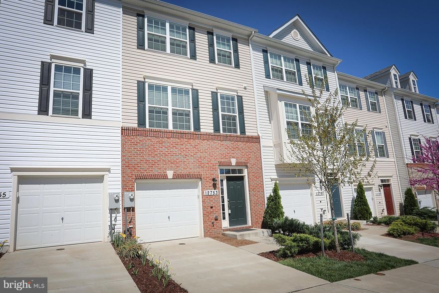 Welcome to this sunny & well maintained GARAGE townhouse!! This young 3 yrs brick front townhouse has it all!! Over 2,100 sf total living area, top builder's upgrades, oversized granite counter-top,  gleaming hardwood floor throughout main-lvl, mins to the seneca state park, new exit12 of I270, TONS of shopping, restaurants nearby, back to green view! Please schedule the showing online, allow 2 hrs prior notice!