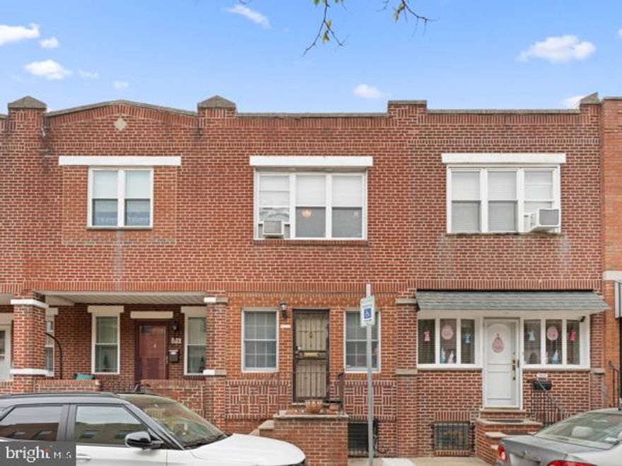 Get ready to fall in love with this bright and beautifully updated South Philly gem! Located just blocks from the stadiums, FDR Park, Marconi Plaza, and all the amazing restaurants and shops along East Passyunk Ave, this home puts you in the heart of everything. Need to commute or get around the city? You’re just a short walk to Oregon Station on the Broad Street Line, close to Quartermaster & Whitman Plazas for all your shopping needs, and right near the South Philadelphia Super Site for extra convenience.

Inside, you’ll be wowed by the gorgeous hardwood floors throughout, featuring a subtle inlaid design that adds a touch of style and character. The updated kitchen is flooded with natural light—thanks to a surprising number of windows in both the kitchen and living room. Seriously, it’s brighter than most rowhomes you’ve seen!

Storage lovers, rejoice! Both bedrooms offer large closets, plus there’s even more storage in the hallway and the sleek, updated bathroom—complete with a skylight that brings in tons of sunshine.

Stay cool in the summer with a mini-split AC in the living room, and if you want to expand the system upstairs, the inverter in the backyard is ready to go. Major updates like the boiler and hot water heater have been taken care of in the last five years—so you can move in with peace of mind.

And let’s talk about the backyard—spacious, private, and perfect for entertaining or gardening, with a built-in garden box just waiting for your green thumb.

This home checks all the boxes: style, comfort, space, updates, and location. Don’t miss your chance to make 2833 S 12th St your new home!