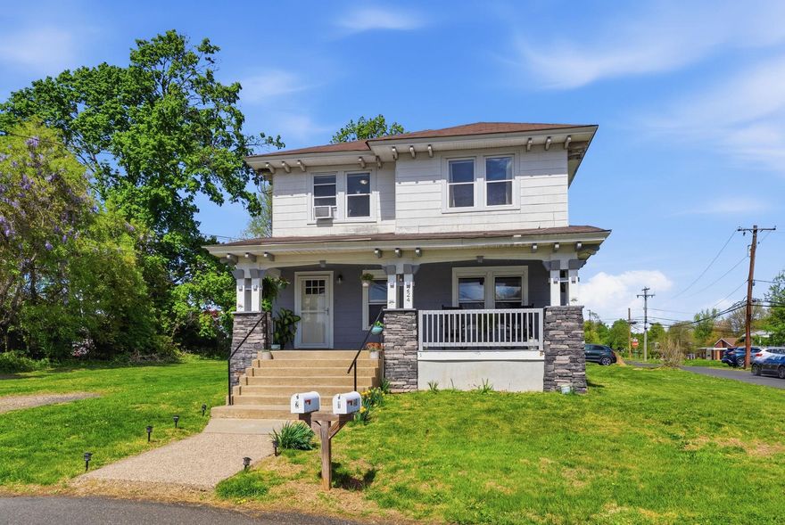 Located on a double lot (.36 acre) in a quiet residential neighborhood, this well-maintained duplex offers a fantastic opportunity for both investors and owner-occupants alike. Each unit features 2 bedrooms and 1 bath; each with its own private entrance and dedicated driveway, providing convenience and privacy for tenants.

The upper unit has been fully renovated with thoughtful, modern finishes. The kitchen showcases granite countertops, stainless appliances, a center island with seating, and LVP flooring.  The upgraded bathroom includes a tiled walk-in shower, while beautifully refinished hardwood floors run throughout the space. Abundant natural sunlight fills the unit, creating a bright and inviting atmosphere.

The first-floor unit offers a warm and comfortable layout, featuring luxury vinyl plank flooring in the kitchen and hallway, white cabinetry, and hardwood flooring in the main living areas. A covered front porch adds charm and provides a perfect spot to relax outdoors.

Additional highlights include a full basement for shared storage and fully separated utilities; including gas, electric, and water/sewer, making management simple with low operating expenses.  Both units have been freshly painted and include stacked washers and dryers.

A solid investment in a desirable location with strong rental history.  Just minutes from the PA Turnpike for easy commute to Philadelphia and New Jersey.  Please do NOT approach tenant or seller.