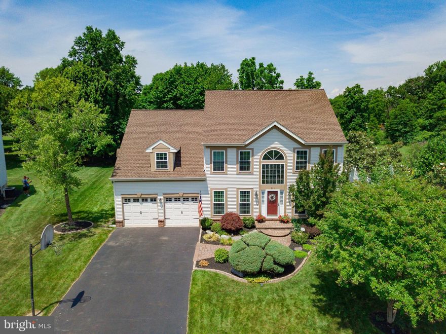 Welcome Home to 320 Hidden Creek Drive - a captivating thoroughly upgraded residence featuring a finished basement and stunning backyard oasis with 8’ Deep Heated In-Ground Pool & Spa, rear Trex deck with SunSetter awning, and situated in the desirable Hidden Creek community in Horsham Township. Pride of ownership is on full display with every aspect of this property and it is sure to be missed by the original homeowners. Upgrades include Newer Roof (2016) w/ 50 Year Shingles, Newer HVAC (2022), 9' Deep Pool & Hot Tub (2004) & Hot Tub Refinished (2020), Water Filtration System for Kitchen Refrigerator & Drinking Water Dispenser (2019), Newer Windows Throughout with Upgraded R Factor (2016, 2018, 2024), Professional hardscaped walkways and Patios (2019 & 2021), Flooring and Painting Throughout (2019), SunSetter Awning (2021), Newer Water Heater (2019), Fourth Bedroom Finished Over Garage (2024). Take note of the Low HOA Fees ($125/Year). As you step inside, the light filled two-story foyer with hanging chandelier immediately captures your attention. To your left and right are a formal dining room & office/living room, each complete with oversized windows which illuminate the rooms with natural sunlight, as well as gorgeous new engineered wood plank flooring that continues throughout the entire first floor, creating a warm and inviting atmosphere. Natural beauty meets functionality throughout the house. Continue forth to find the stunning remodeled kitchen - It’s a culinary haven, equipped with stainless steel appliances that gleam under the ambient overhead recessed lighting. The quartz countertops provide ample space for meal preparation, and a filtered drinking water dispenser will keep your thirst at bay! You’ll appreciate the thoughtful design, including the walk-in Pantry addition with ample storage shelves, making organization a breeze. The open concept kitchen, dining area, and family room promotes lively conversations over morning coffee. And the beautiful ceramic tile backsplash with inlay adds a touch of timeless charm. The beautiful & cozy living room features a gas-burning fireplace, flanked by built-in bookshelves and cabinetry, and an elegant wall-mounted TV above. Also on the first floor you will discover the ample closet space, a remodeled powder room, and the dedicated laundry room which boasts a newer washer & dryer, the gorgeous engineered wood flooring, a utility basin sink, and access to the 2-car garage, rear deck, and dreamy walk-in Pantry. Upstairs you will be captivated by the Primary Bedroom Suite with large walk-in closet, a sitting room, cathedral ceilings with ceiling fan, and private full bathroom featuring double sink vanity and walk-in shower stall. Also upstairs you will find an additional 3 large guest bedrooms (2 have ceiling fans) with loads of closet space, and a full guest bathroom with tub shower combo. The full partially finished basement features a large rec room area with Pool Table and Bar, a large finished storage area or play room, newer gas-fired Furnace (2022), and plenty of built in storage solutions. Now let’s venture outside. As you step onto the rear covered Trex deck, you’re greeted by a sense of tranquility and spectacular pool view. The solar-powered post caps illuminate the evenings, creating a magical ambiance. The deck overlooks the fenced-in backyard oasis, where the in-ground heated diving pool and hot tub is shrouded by gorgeous mature landscaping. Off of the pool is a professionally hardscaped patio area. Gorgeous professional landscaping frames the house as well as elegant exterior accent lighting, enhancing its curb appeal. A few minutes walk to the local elementary school, Hallowell, as well as a short ride to Keith Valley Middle School which is currently being rebuilt and slated for a 2025 completion date. Just minutes from Route 611, the PA turnpike, Route 309, and surrounding areas of Warrington, Dresher, Ambler, Maple Glen, and many others.