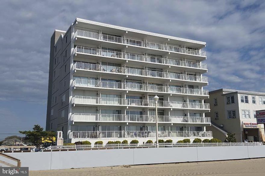 Buyer must honor booked rentals. Unique split level unit on the boardwalk and direct ocean front. Well maintained masonry building with outdoor poor. End unit with southern exposure windows. Enjoy the sunrise over the ocean every morning. Make this your new home or vacation getaway. Boardwalk properties are hard to come by-take a look and you won't want to leave. Home warranty provided at no cost to buyer. Seller paid off the ground rent. Owners are allowed to have pets subject to the condo rules. Renters are not allowed pets.