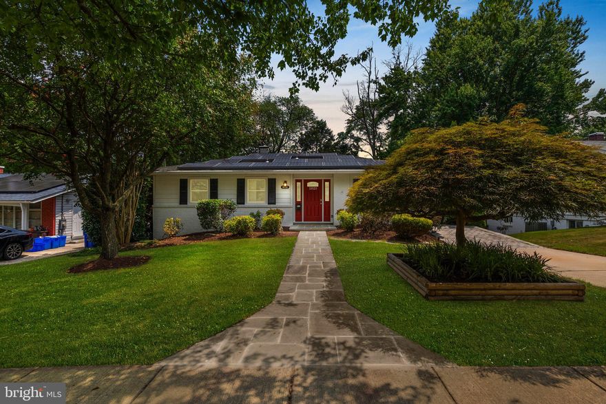 OPEN SUNDAY 1-3! Welcome to this well-loved, storybook rambler that seamlessly blends charm and modern convenience. Nestled in a fantastic location near Aspen Hill Shopping Center and just ten minutes from Rockville Pike, this home offers both tranquility and accessibility. From the moment you arrive, you’ll be captivated by the home's massive curb appeal. The exterior features stunning mature landscaping, a beautifully maintained yard, and a newly installed front door (2020) that enhances its inviting facade. The solar panels on the roof are a fantastic addition, offering energy efficiency and sustainability. Step inside to discover a beautifully updated interior. The hardwood floors throughout the main level have been refinished to a gleaming finish, and the entire house has been freshly painted. Light & bright, three recently updated bathrooms (August 2024) and a sunroom that has been revitalized this year, providing a perfect space to relax and enjoy the outdoors. The fully finished daylight walk-out basement is a standout feature, complete with a bedroom and a full bath, offering privacy and flexibility. The basement has been thoughtfully waterproofed, and new windows were installed in 2020, ensuring a dry and bright living space. The basement also includes ample storage and a well-equipped workshop. The main floor is characterized by its warm wood floors and a layout that promotes both comfort and functionality. The appliances, including the washer, dryer, stove, and dishwasher, are all relatively new (installed in 2018), providing modern convenience in the kitchen. Outside, the backyard is a true haven. It features a new shed (2021) for extra storage and a lovely patio area perfect for outdoor gatherings. The yard is fully fenced, making it a safe and enjoyable space for both family and pets. Additional amenities include a three-season room with a unique tile floor that has been updated this year, a driveway for off-street parking, and a great location close to local shops and amenities. This home is a wonderful blend of classic charm and modern upgrades, offering a comfortable and stylish living experience. Don’t miss your chance to make this charming rambler your own!