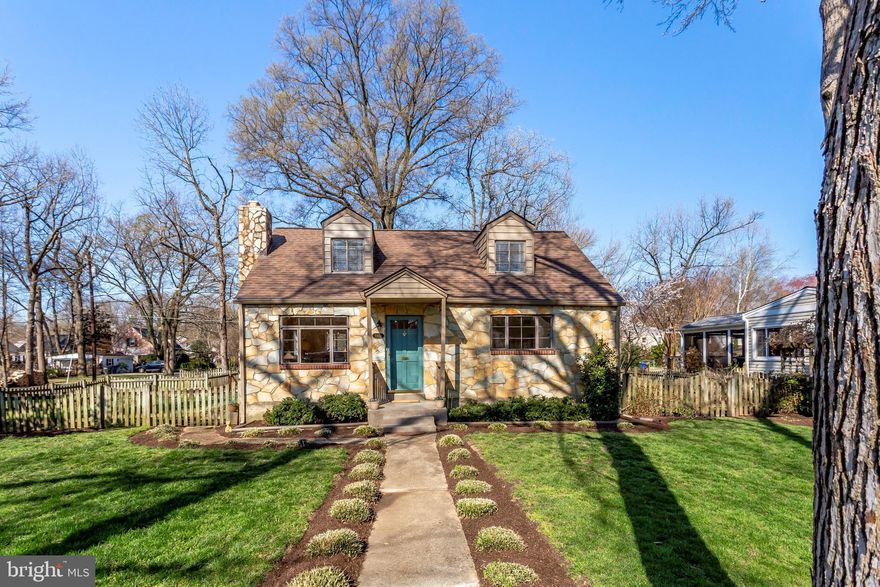 Adorable and meticulously maintained Cape Cod located in the much coveted New Alexandria neighborhood.  This charming 4 bedroom, 2 bath home beams with natural sunlight from every window. Gleaming hardwood floors, lovely crown molding and a giant stone fireplace create the most comfortable living room atmosphere.  Happy sunroom with stone walls off kitchen opens to covered patio and large, flat, fully fenced backyard.  Thoughtful landscaping throughout with mature trees and plantings.  Move in ready as if you are walking into a storybook! An absolutely wonderful opportunity!