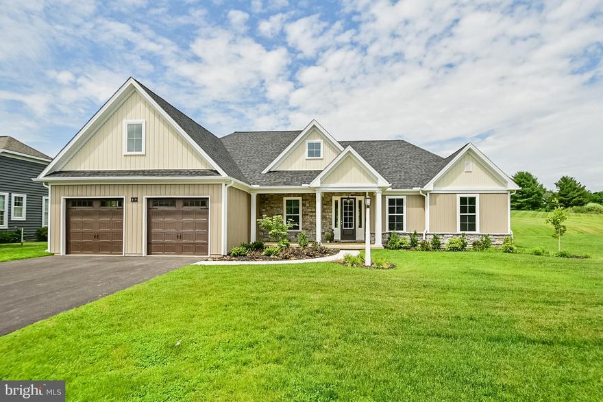 Spectacular ranch floor plan in the Winding Creek Section of the Crossgates Community that is 100% completed.  All one floor living at its finest. Fabulous layout with an open floor plan, kitchen with stainless steel appliances, quartz countertops, subway tile backsplash and island with seating for 6, enormous walk-in pantry, large dining space, Great room with gas fireplace, versatile flex space perfect for an office. 2 additional bedrooms and full bathroom on the side of the home.  On the opposite side you have the owners suite with gigantic walk-in closet and easy convenient access to the bath and laundry room. Owners bath with individual sinks, large walk-in ceramic tile shower, pocket doors, tucked away for a quite oasis. Mudroom right off of the garage and powder room. Staircase access to the attic over the garage where there is a ton of storage. Oversized garage and a nice covered rear patio.  This floor plan has it all.