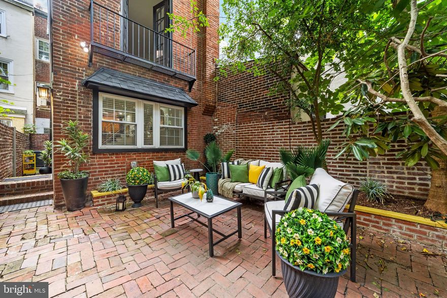 Welcome to 321 South Fawn Street, a historically designated, renovated Townhome, tucked away on one of Washington Square West’s most desirable blocks. This quiet, tree-lined, primarily pedestrian street, feels like a hidden getaway, tucked quietly within the center of the birthplace of America, offering the best of both worlds: a peaceful setting and the convenience of being able to drive right up when needed. From the moment you step through the wrought iron gate into your private courtyard, you’ll know you’ve arrived somewhere special. Inside, the first floor welcomes you with an open layout, beautiful hardwood floors, recessed lighting, and a striking wood-burning fireplace with a modern cement surround as the centerpiece. The modern kitchen includes Bertazzoni appliances, white Carrara marble  countertops, and a trash compactor, blending thoughtful upgrades with timeless design. Upstairs, the second floor is home to a light-filled primary Bedroom, featuring a Juliet balcony overlooking the courtyard, custom built-in closets, and a full hallway bath with an oversized shower. The third floor offers two additional spacious bedrooms and a hall bath with a subway tiled tub/shower combo. The partially finished basement adds practicality with laundry, storage, and a half bath. This home has been meticulously updated with major improvements: newer appliances, newer gas Goodman HVAC & Rheem hot water tank, newer roof, newer electrical and plumbing, a newer water line (no lead), newer mini-split units, Hunter Douglas blinds throughout, and more. The level of care and investment here ensures peace of mind for years to come. Step outside and you’ll quickly see why Washington Square West is one of Philadelphia’s most sought-after neighborhoods. Close proximity to Septa public transit stops and (Suburban & Jefferson stops), a play land and dog park for your kids just around the corner, and between the vibrant 13th Street corridor, offering a variety of dining and nightlife options, Washington Square Park which is a peaceful green space rich with history,  once a resting place for Revolutionary War soldiers. Around the corner you’ll find the Pennsylvania Hospital, the nation’s oldest, and the Walnut Street Theater, America’s longest-running playhouse. You can stroll over to the South Street Headhouse District, which offers endless dining, music, and art, Whole Foods Market, Antique Row, coffee shops, and public transit (Market-Frankford Line, Broad Street Line, PATCO) are all nearby, keeping the city within easy reach. Whether you’re looking for a move-in ready residence in a prime location or a fully furnished investment property with rental potential, which could be a potential option here as well, 321 South Fawn Street is the rare combination of history, convenience, and modern living. Please take a minute to view the video tour, and then schedule your in-person showing appointment, today!