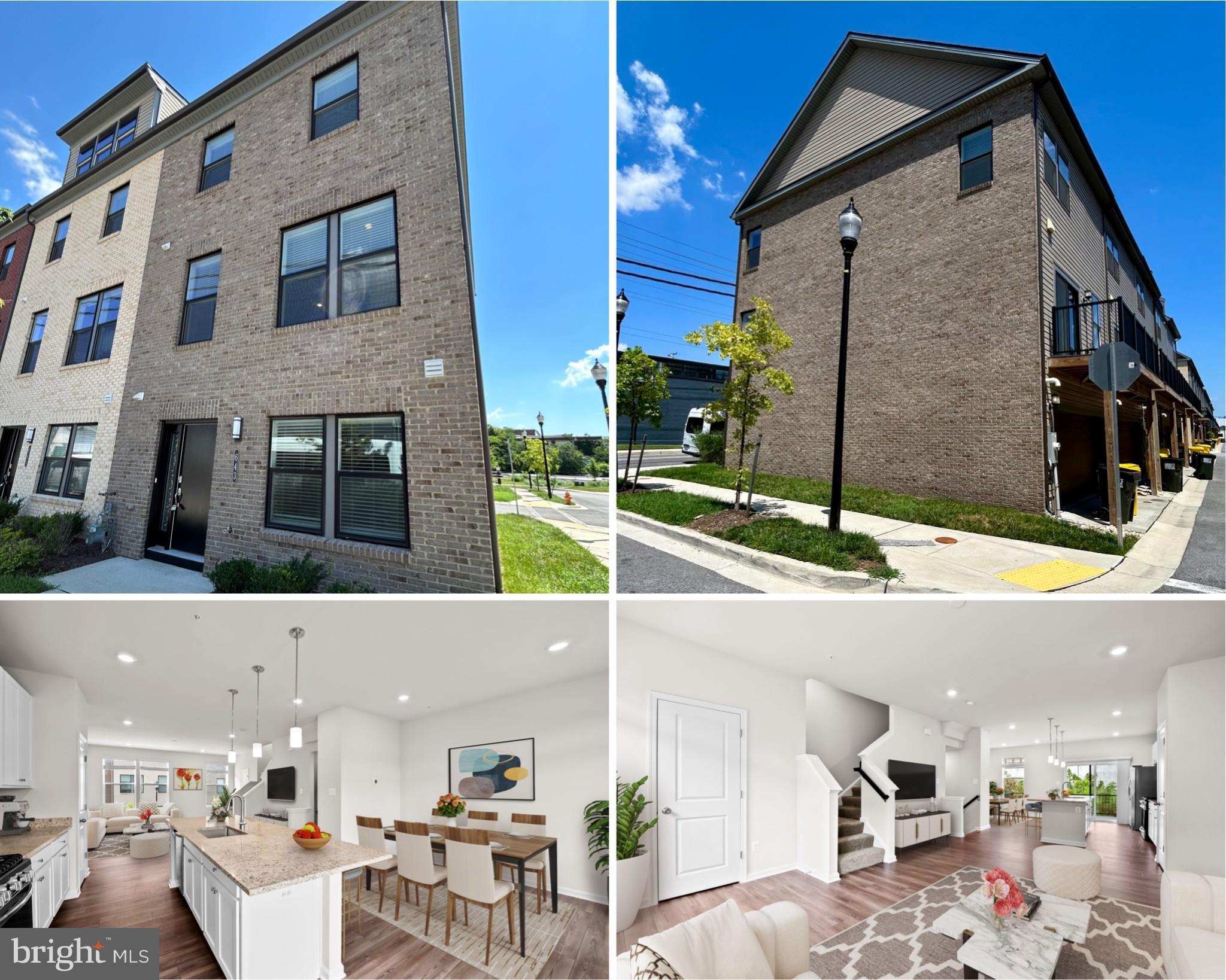 Welcome to 643 s Haven, a stunning end-of-group, three-level, two-bedroom, two-full, two-half bath, two-car garage townhome, nearly new, built by Lennar Homes in the Refinery Row community of Brewers Hill. $28K incentive to buy with little money out of pocket, 100% financing (no MIP) & no HOA dues for 1st 12 months when you use the preferred lender and title. Inside, enjoy wide-plank flooring, an open-concept living space, designer LED lighting, and a private rear deck. The modern chef's kitchen boasts shaker cabinets, granite countertops, an oversized island, and stainless steel appliances. Spacious bedrooms feature large walk-in closets, while the primary bath includes a double vanity, granite counters, and tile flooring. Just 5 minutes from I-95 and I-895, this prime location offers walking access to Starbucks, Volo Sport Courts, shops, restaurants, parks, and Johns Hopkins. Enjoy peace of mind with approximately six years remaining on the builder's structural warranty. Contact the listing agent for more information. Additionally, it qualifies for the Johns Hopkins Live Near Your Work 5 K grant! Other grants & incentives may be available! Sample photos & virtual staging.