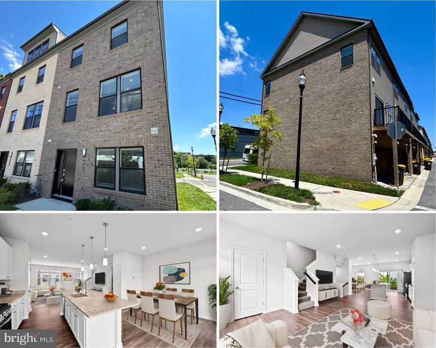 Welcome to 643 s Haven, a stunning end-of-group, three-level, two-bedroom, two-full, two-half bath, two-car garage townhome, nearly new, built by Lennar Homes in the Refinery Row community of Brewers Hill. $25K incentive to buy with little money out of pocket, 100% financing (no MIP) & no HOA dues for 1st 12 months when you use the preferred lender and title. Inside, enjoy wide-plank flooring, an open-concept living space, designer LED lighting, and a private rear deck. The modern chef's kitchen boasts shaker cabinets, granite countertops, an oversized island, and stainless steel appliances. Spacious bedrooms feature large walk-in closets, while the primary bath includes a double vanity, granite counters, and tile flooring. Just 5 minutes from I-95 and I-895, this prime location offers walking access to Starbucks, Volo Sport Courts, shops, restaurants, parks, and Johns Hopkins. Enjoy peace of mind with approximately six years remaining on the builder's structural warranty. Contact the listing agent for more information. Additionally, it qualifies for the Johns Hopkins Live Near Your Work 5 K grant! Other grants & incentives may be available! Sample photos & virtual staging.