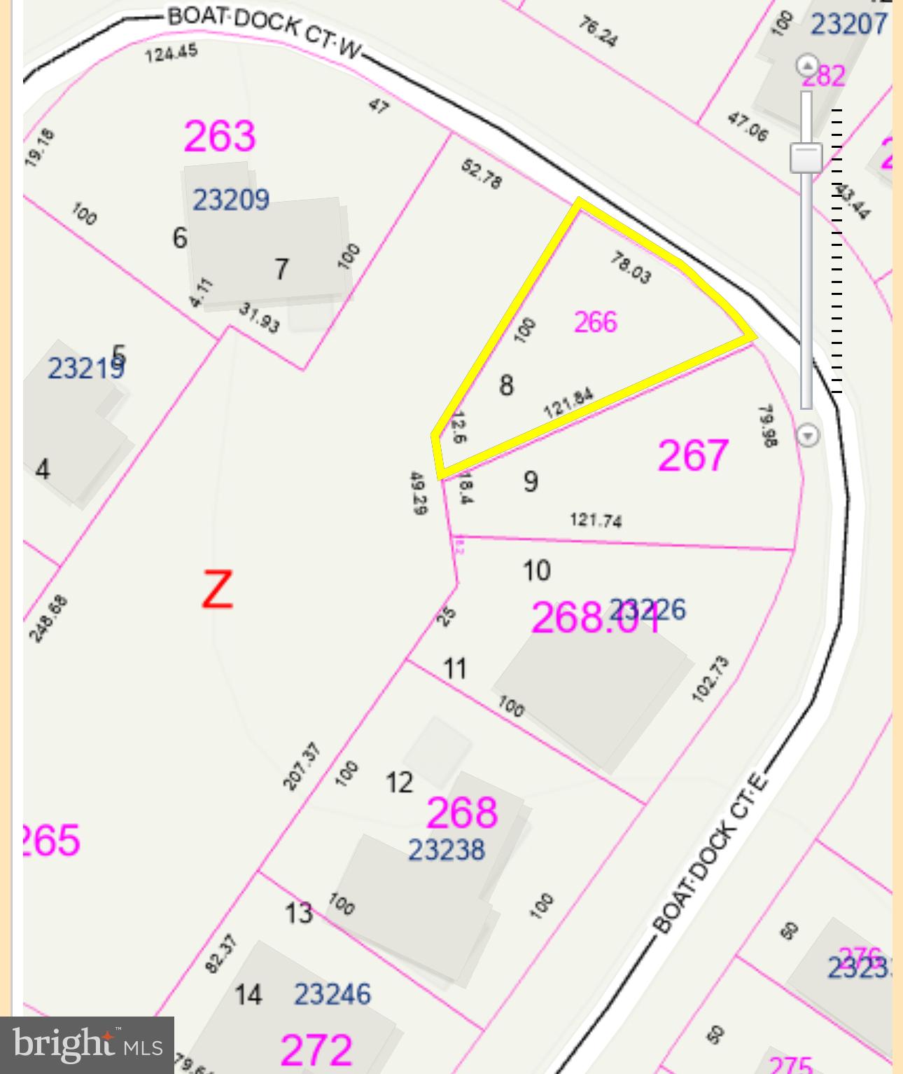 234-11.20-266.00 Lot BOAT DOCK COURT