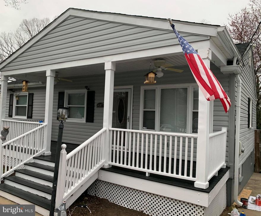 Beautiful updated Single family home with 4bed. and 2.5 bath.  Open floor plan with newer Hardwood floors through main level, Stainless steel appliances, recess lights and newer kitchen cabinets. fenced in back yard and a beautiful rear deck and front porch.