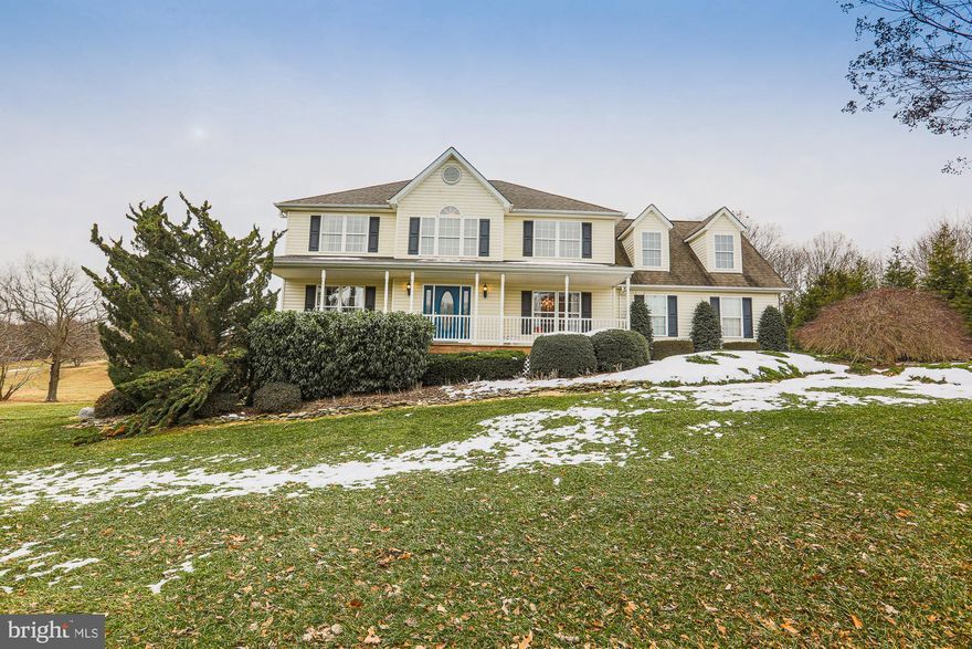 BEAUTIFUL 4 Bedroom 3.5 Bath Colonial on THREE Acres in Dunkirk * Covered FRONT porch * SPACIOUS kitchen with stainless steel appliances * WOOD burning fireplace in the living room * GLEAMING hardwood floors * OVERSIZED deck that overlooks a BREATHTAKING view  with plenty of privacy * On the UPPER level you will find a PRIMARY suite with a walk in closet and JACUZZI tub, three additional bedrooms,  FULL bath  and laundry *  The LOWER level offers a FAMILY room, rec room, utility room and a FULL bath * A winding tree lined driveway leads to a TWO car garage and a HUGE multiple car paved driveway * This METICULOUSLY maintained home is a MUST SEE and will not last long!!