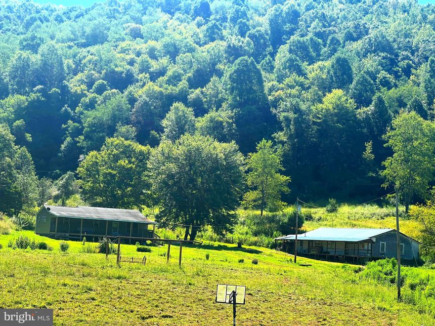 This unique property offers so many possibilities!! Not only does it have a four bedroom home, but it has an  additional large building that can be used for woodworking shop, storage guesthouse, and more! The 55+ acres  offer plenty of good timber to harvest. Great  hunting has been reported, with trails throughout the woodland to the top of the mountain. Enough pasture for establishing your own little farm! Nice spring fed stream and more springs reported!  Enjoy your morning coffee from the front porch swing as you watch your garden grow!