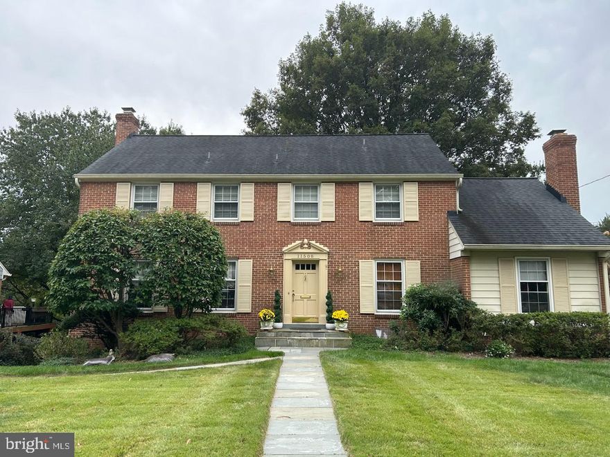 Welcome to this classic colonial in highly desirable Old Farm! The elegant Hartford model has one of Old Farm's most expansive floor plans. four bedrooms (with an easy 5th) and 4.5 baths make this home a forever one. Main level has hardwood floors throughout; formal full-width living room with wood mantel over gas fireplace, four large floor-to-ceiling windows, fresh carpeting (wood floors underneath), and crown moldings; spacious dining room chair rail, crown moldings, brass chandelier, and double windows looking out over gorgeous backyard; designer kitchen with cherry-wood cabinets, updated stainless steel appliances (2025) including 5-burner cooktop, double windows over the sink, built-in pantry with double floor-to-ceiling cherry doors, recessed lighting, and bar seating; breakfast area open to the kitchen and the family room with seating for six, large windows to the deck, and recessed lighting; oversized family room with wood-burning fireplace and recessed lighting; powder room; and option for home office nook. Upper level also features all hardwood floors as well as three legal bedrooms and three baths. Massive primary suite has his and hers baths, walk in closet and cedar walk-in closet, and sitting area (was second bedroom). The other two bedrooms have mirrored sliding closet doors and two windows so the rooms are bathed in natural light. Main hall bath has been refreshed. Lower level includes expansive guest suite with walk-in closet; full bath with linen closet; large recreation room with new glass sliding doors to the backyard and great natural light; and utility room with washer and dryer, huge cedar closet, and ample storage.  Lower level also has a good-sized pantry area with refrigerator space and amped up electric capacity that leads directly into a one-car garage with extra storage.  Fenced backyard is lovely and large and can be enjoyed from the two-tier deck with wide staircases. Numerous updates will be listed later. Wait for this one!