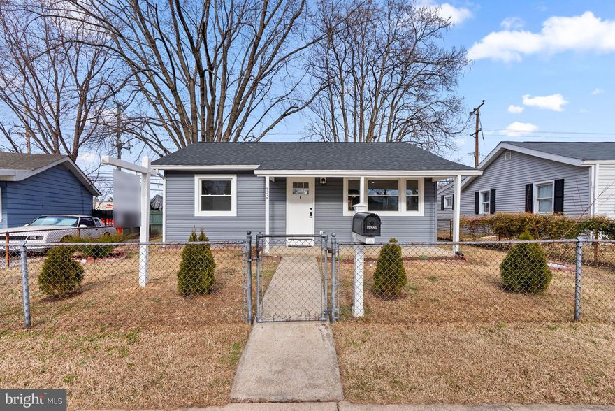 Move-in ready Rancher! This home offers 2 bedrooms and 1 full bathroom with a bright, open-concept layout that feels welcoming from the moment you enter. The spacious living room flows seamlessly into the kitchen, making it ideal for both everyday living and entertaining.

The kitchen features stainless steel appliances, white shaker cabinetry, and granite countertops, while the updated bathroom includes ceramic tile and modern fixtures.

Enjoy outdoor living on the covered back porch, overlooking the fully fenced backyard—perfect for relaxing, entertaining, or play. The home is conveniently located just minutes from a free boat ramp, pier, fishing area, pavilion, playgrounds, and more, offering excellent recreational options.

Ideally situated near Route 40, I-95, and I-695, with easy access to shopping, dining, and commuter routes. Priced to sell—schedule your showing today, as this one won’t last long!