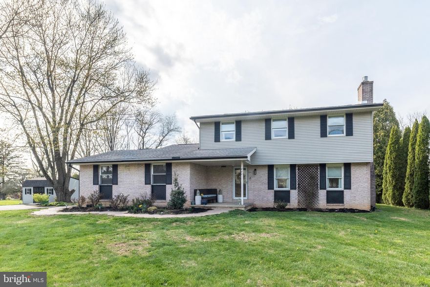 Modern country living at its finest! This beautifully updated 3-bedroom, 2.5-bath home is set on over an acre in a quiet cul-de-sac.  An inviting covered front porch welcomes you home.  Step inside to a warm and inviting Living Room featuring a stylish shiplap accent wall and gas fireplace. The home’s open layout continues into the Chef’s Kitchen, complete with a large island, S/S appliances, smooth-top cooking, and ideal space for entertaining.  The home offers updated modern bathrooms, including a hall bathroom with double vanity and a private primary suite featuring a sliding barn door entry to the bathroom. A whole-house built-in sound system adds a nice ambiance.  The backyard is built for enjoyment with a new oversized composite deck featuring a built-in jacuzzi—perfect for relaxing or entertaining.  Additional features include a two-car side-entry garage and recent updates such as a new hot water heater, water filtration system, and new gutters.  Near Bethlehem, you have peace and quiet while still being close to shopping, dining, and entertainment.  The sellers are relocating for work and hate to leave this beautiful home behind.  A rare opportunity to enjoy modern upgrades, space, and privacy all in one exceptional property!