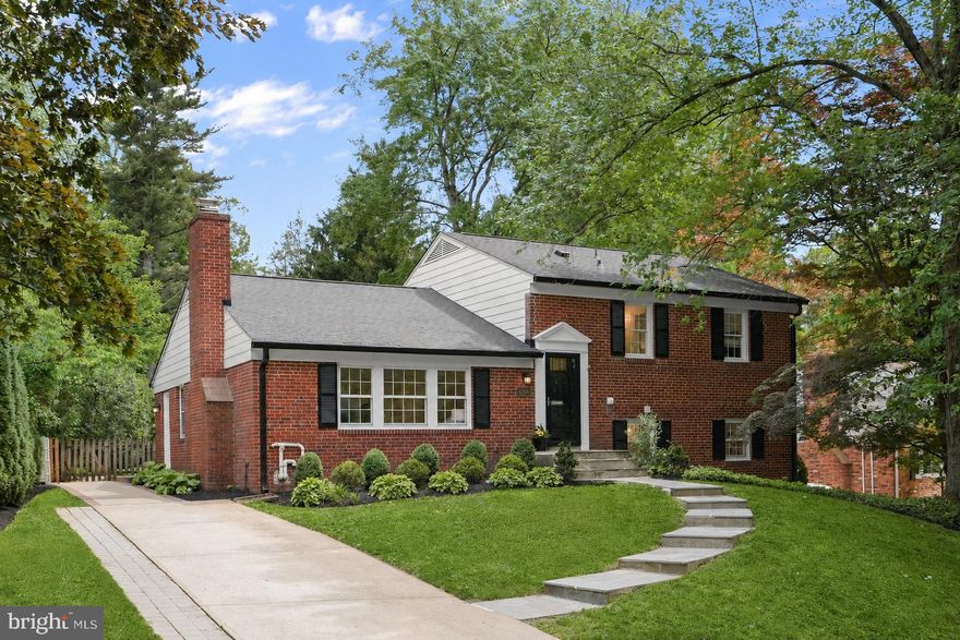 Nestled on a quiet cul-de-sac in the coveted Woodburn neighborhood and zoned for Wood Acres Elementary, Pyle Middle, and Whitman High School, this beautifully updated home combines timeless charm with modern living just minutes from downtown Bethesda, DC, parks, and commuter routes. Thoughtfully renovated throughout, the home offers sun-filled living spaces, exceptional curb appeal, and a private backyard retreat ideal for everyday living and entertaining.

The main level features refinished oak hardwood floors, recessed lighting, and an open-concept layout centered around a spacious living room with a wood-burning fireplace. The updated kitchen includes abundant cabinetry, designer finishes, a large island with bar seating, and a professional-grade six-burner gas range. The dining room, complete with a charming window seat, opens directly to the expansive deck and fenced backyard for seamless indoor-outdoor living.

Upstairs, hardwood floors continue throughout the bedroom level, including a primary suite with a brand-new en suite bath and custom Elfa closet shelving. Two additional bright bedrooms and a renovated hall bath complete the upper level. The lower levels provide flexible living space with a large family room opening to the backyard patio and deck, an additional bedroom and full bath, plus an expansive recreation room with new LVP flooring, recessed lighting, and abundant storage.

Outside, the flat, fully fenced backyard is surrounded by mature landscaping and features an oversized deck with built-in seating and a playset. An added bonus is the trampoline setup, which conveys, and a huge storage shed discreetly tucked in the back corner of the yard. Extensively updated with newer systems and appliances, a newer architectural shingle roof, fresh paint, renovated baths, and new HVAC and water heater, this move-in-ready home offers turnkey living in one of Bethesda’s most sought-after neighborhoods.

Floor plans are provided for convenience but measurements and dimensions may not be exact.