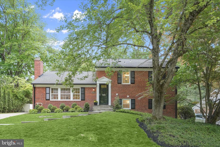 Nestled on a quiet cul-de-sac in the coveted Woodburn neighborhood and zoned for Wood Acres Elementary, Pyle Middle, and Whitman High School, this beautifully updated home combines timeless charm with modern living just minutes from downtown Bethesda, DC, parks, and commuter routes. Thoughtfully renovated throughout, the home offers sun-filled living spaces, exceptional curb appeal, and a private backyard retreat ideal for everyday living and entertaining.

The main level features refinished oak hardwood floors, recessed lighting, and an open-concept layout centered around a spacious living room with a wood-burning fireplace. The updated kitchen includes abundant cabinetry, designer finishes, a large island with bar seating, and a professional-grade six-burner gas range. The dining room, complete with a charming window seat, opens directly to the expansive deck and fenced backyard for seamless indoor-outdoor living.

Upstairs, hardwood floors continue throughout the bedroom level, including a primary suite with a brand-new en suite bath and custom Elfa closet shelving. Two additional bright bedrooms and a renovated hall bath complete the upper level. The lower levels provide flexible living space with a large family room opening to the backyard patio and deck, an additional bedroom and full bath, plus an expansive recreation room with new LVP flooring, recessed lighting, and abundant storage.

Outside, the flat, fully fenced backyard is surrounded by mature landscaping and features an oversized deck with built-in seating and a playset. An added bonus is the trampoline setup, which conveys, and a huge storage shed discreetly tucked in the back corner of the yard. Extensively updated with newer systems and appliances, a newer architectural shingle roof, fresh paint, renovated baths, and new HVAC and water heater, this move-in-ready home offers turnkey living in one of Bethesda’s most sought-after neighborhoods.

Floor plans are provided for convenience but measurements and dimensions may not be exact.