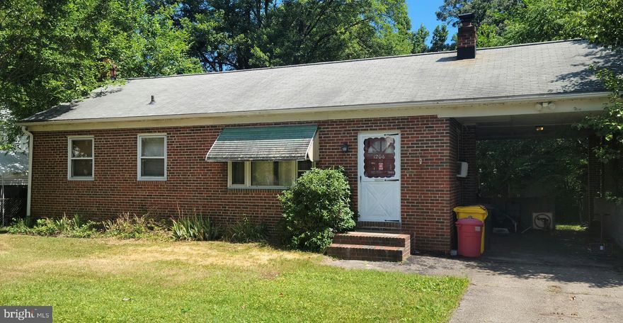 Ideal Odenton location with endless potential! Walking distance to shopping and restaurants! Brick rancher with basement and large lot! NO Homeowner's Association. 3 Bedrooms, and 1 bathroom upstairs, with a quarter bathroom in the basement.  Close proximity to MARC Train.  Being sold strictly AS-IS.