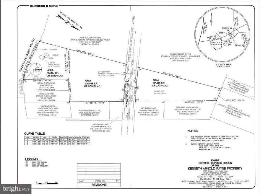 Subject to subdivision, new lot size 2.5 acres, home maybe tear down owner prefers no interior showings.  call with more questions.
