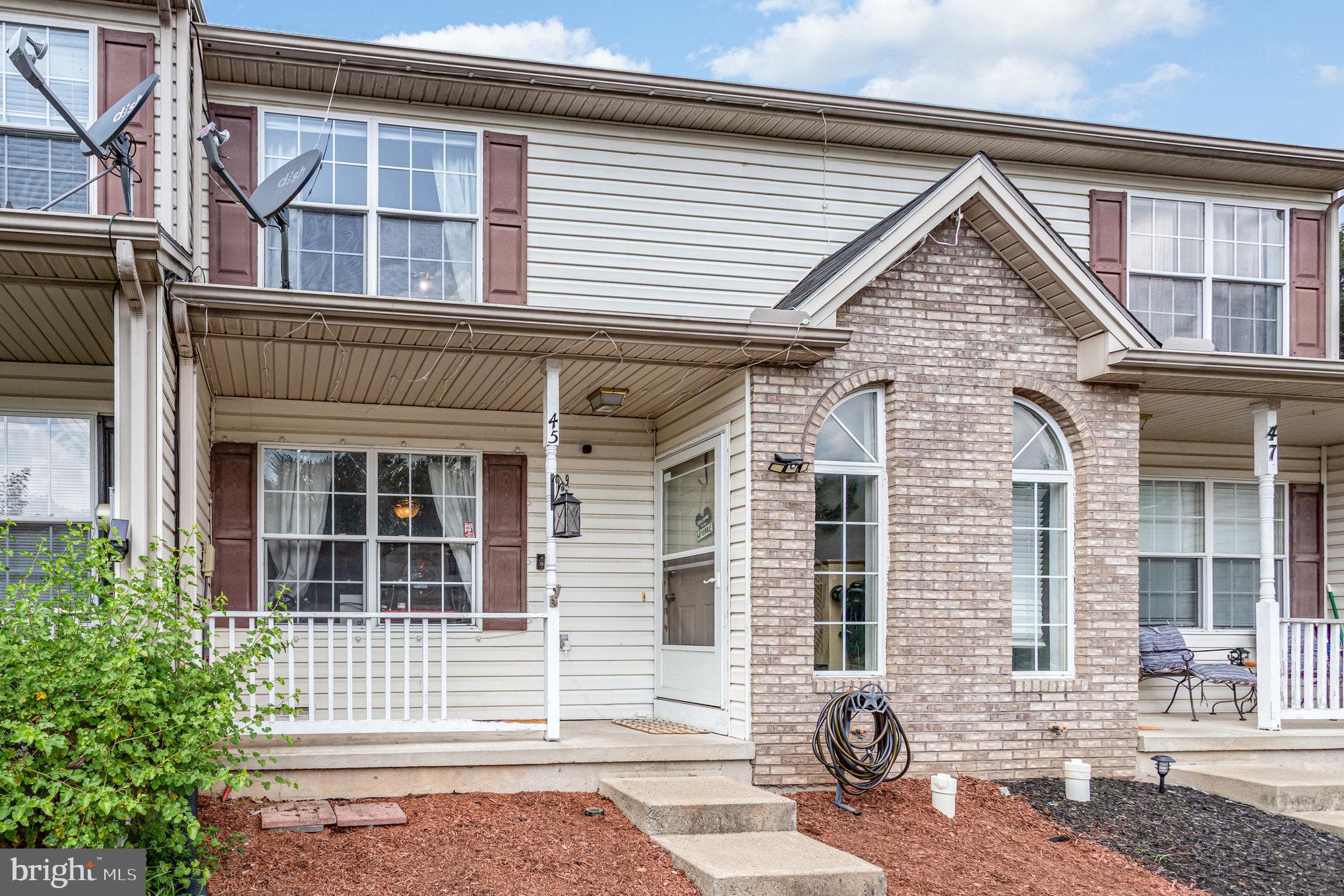 ✨ Welcome Home! ✨ This well-maintained townhome is located in the desirable Petersburg Commons community. Featuring 2 generously sized bedrooms both with walk-in closets, 1.5 baths including a full bath equipped with a double vanity, and a bright, inviting living room. The kitchen comes fully equipped with all major stainless-steel appliances, AND the washer and dryer are included for your convenience, making move-in a breeze. Recent updates make this home truly stand out:
New heat pump (2019) and dryer vent (2019)
Refrigerator, washer, and dryer (2021), Dishwasher (2024), New microwave and stove (2025), New flooring in kitchen, dining room (subflooring replaced as well), and entryway flooring. New kitchen sink
Brand-new deck (2025), Radon system installed (2024), Tree removal (2024).
Step outside and enjoy evenings on fall evenings on your deck with an attached storage shed, perfect for tools or seasonal items. Conveniently located near Routes 322 & 11/15, commuting is fast and easy. With 100% financing options available, this home is move-in ready! Don’t wait, schedule your private showing today and see why this home is a joy to tour!