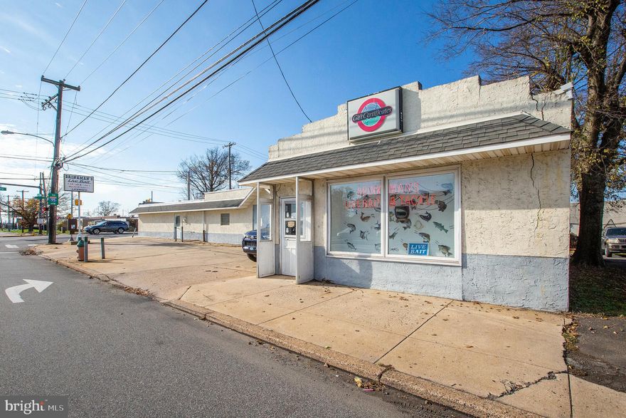 CALLING BUILDERS / DEVELOPERS !!  Also, Entrepreneurs / Business Owners, welcome ! HUGE CORNER LOT in East Torresdale with large building FOR SALE !  Corner Store,  most recently operated as Brinkman's Tackle Shop which was successfully ran fishing store/tackle shop for several decades.  Property is in prime location at corner of State Rd & Linden Ave and and can remain as a tackle/bait shop, potentially be converted into another type of retail store, or develop into luxury townhomes, OR 5-6+ floor condo or apartment building which could possibly offer views of the Delaware River and Center City Philadelphia skyline.  Prime location just down street from Delaire Landing, Baker's Bay and Water's Edge.  Property includes off-street parking for at least 5 cars in addition to plenty of street parking always available.  Property is one Tax ID but includes both parcels (4999 Linden & 9200 State Rd) which were previously combined together many years ago.  Seller is looking for CASH offer. Make an appointment today !  Seller is highly motivated!  This deal is off the "scales" !