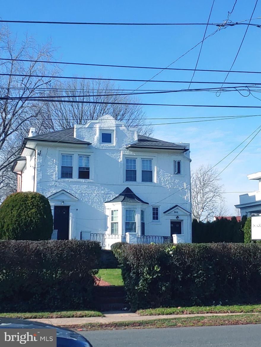 In real estate, location is key! This is the perfect opportunity for a smart business owner who wants to stop renting office space and would like to become their own landlord. Take advantage of the tax law and pay yourself rent! This is also the best option for an investor looking for cash flow and real estate appreciation.  The property is located in the desirable neighborhood of Fox Chase, a three minute drive to Rhawnhurst, and 5 minutes to an upcoming police station headquarters.   The property has a gorgeous colonial style and impressive entrance with appealing landscape that can get anyone's attention! In addition, the property has back parking space for up to 5 cars, plus a detached garage for 2 cars. Next to the garage you will find a gorgeous space with grass and trees for the perfect BBQ during the summer.   The central air was installed recently, the water tanks are around 8 years old but well maintained, and the roof was installed in 2009 - not to mention all certificates were obtained from the city! It is a golden opportunity as the property has two apartments on the second floor and each unit has one bedroom and the kitchens have brand new cabinets. The long term tenants are paying on a monthly basis and one of them is leaving by the end of November. Currently the front apartment is $625/mo and the back apartment is $500/mo; rents do not include utilities.   For investors familiar with the area, the rent is low and it could easily be increased. The rent could go between $800 to $1,100 per month.  The first level has three office spaces, one full bathroom, a hallway for the receptionist and the waiting room for clients. In addition, the basement is pretty big and is perfect for storage space!  This property will be sold in "as-is" conditions. The property is zone for a professional service business, other type of businesses will have to go through a variance.