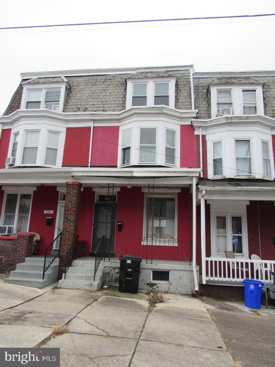 Great Opportunity to Build Sweat Equity Quickly! Super Value Row Home In the City of Harrisburg. Conveniently located close to all amenities such as Shopping Centers, Parks, Water Front, Employment, International Airport, PA-283, I-83, I-81, and PA Turnpike. Easy commute to Baltimore, D.C, or York. Almost 1600 SqFt of finished living area. Open floor plan with great flow and 3-Story Living. Large Living Room, Dining Room, and Kitchen with plenty of cabinets. 5 Bedrooms. Full Bath, and Great Fenced Yard and Porch that offers plenty of space for all of your backyard activities! Buyer pays all transfer costs. Sold As-Is. The seller is not responsible for utilities. If buyer needs utilities on for inspections, then it will be solely at the buyer’s expense. CASH OFFERS REQUIRE PROOF OF FUNDS. FINANCED OFFERS REQUIRE PRE-APPROVAL FROM LENDER. EMD must be cashiers check. BUYER(S) TO VERIFY GROSS LIVING AREA OF DWELLING AND LOT SIZE. INFORMATION IN LISTING TAKEN FROM PUBLIC RECORD. Equal Housing Opportunity.